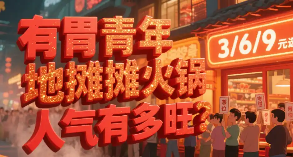 有胃青年地摊摊火锅人气有多旺？饭点座无虚席，3/6/9元选菜超吸客