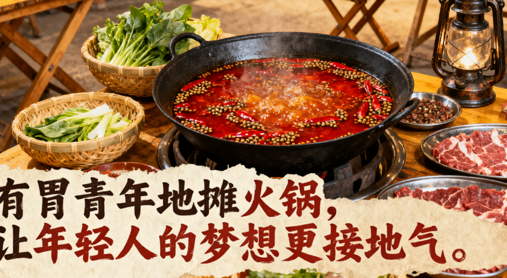 有胃青年地摊火锅